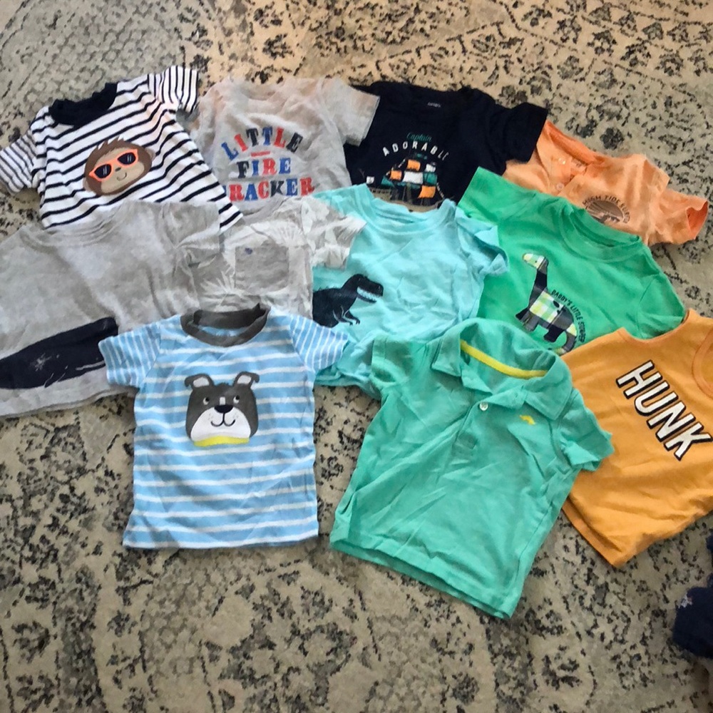 Bundle- baby boy t shirts/tank